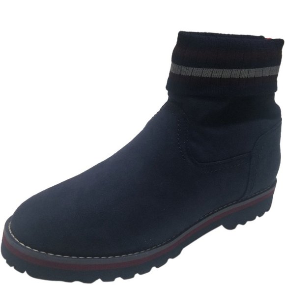 Tommy Hilfiger Women's Pasilla Booties Dark Blue 9 - Picture 1 of 6